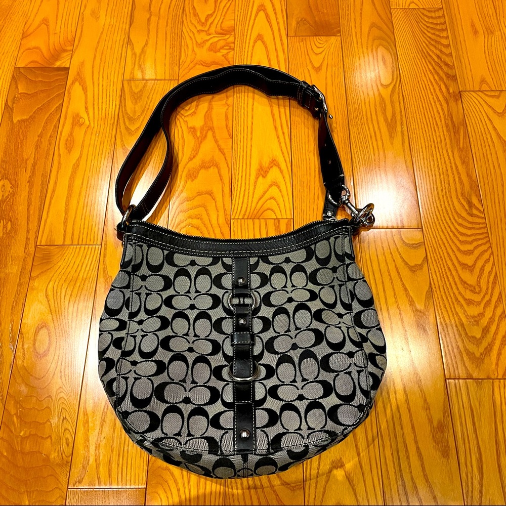 Black Coach Monogram Purse